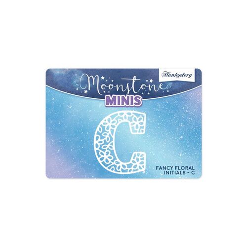Hunkydory Fancy Floral Initials Letter C Moonstone Mini Die