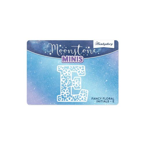 Hunkydory Fancy Floral Initials Letter E Moonstone Mini Die