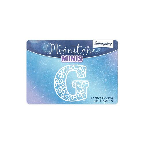 Hunkydory Fancy Floral Initials Letter G Moonstone Mini Die