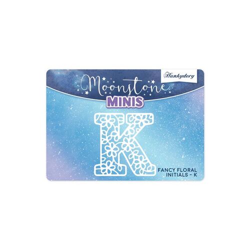 Hunkydory Fancy Floral Initials Letter K Moonstone Mini Die