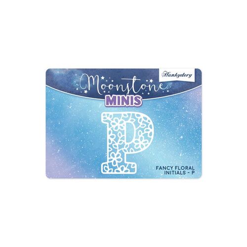 Hunkydory Fancy Floral Initials Letter P Moonstone Mini Die
