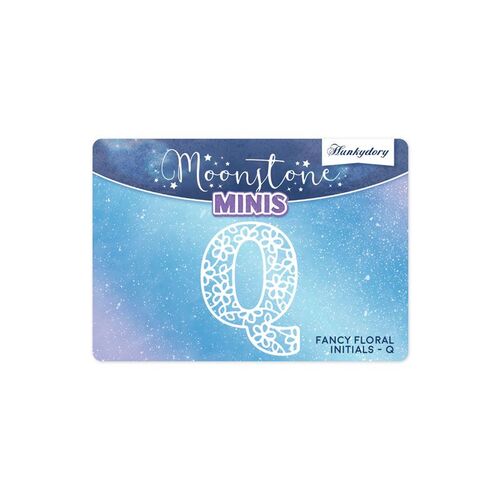 Hunkydory Fancy Floral Initials Letter Q Moonstone Mini Die