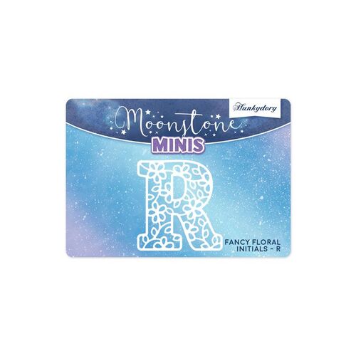 Hunkydory Fancy Floral Initials Letter R Moonstone Mini Die