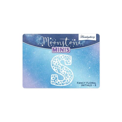 Hunkydory Fancy Floral Initials Letter S Moonstone Mini Die