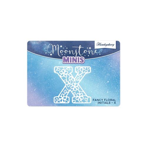 Hunkydory Fancy Floral Initials Letter X Moonstone Mini Die