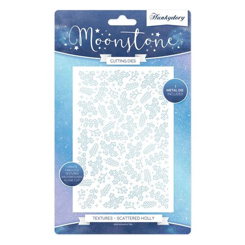 Hunkydory Scattered Holly Moonstone Texture Dies