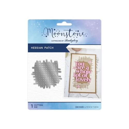 Hunkydory Hessian Patch Moonstone Die