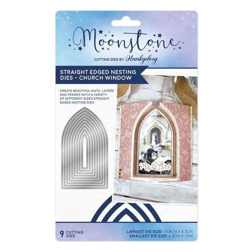 Hunkydory Church Window Straight Edge Nesting Moonstone Die
