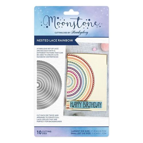 Hunkydory Nested Lace Rainbow Moonstone Dies