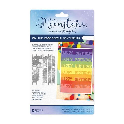 Hunkydory On-The-Edge Special Sentiments Moonstone Dies
