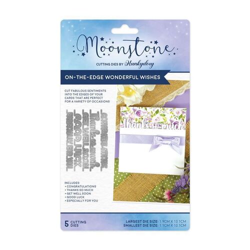 Hunkydory On-The-Edge Wonderful Wishes Moonstone Dies