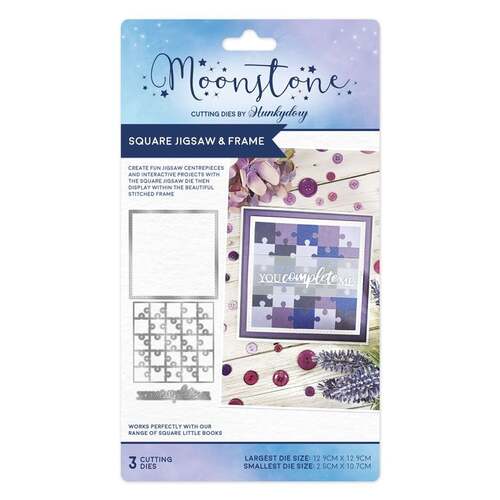 Hunkydory Square Jigsaw & Frame Moonstone Die