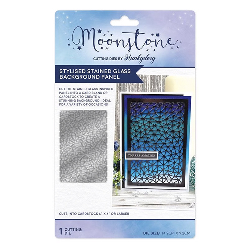 Hunkydory Moonstone Die - Stylised Stained Glass Background Panel