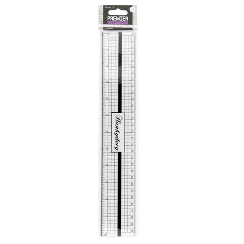 Hunkydory Decimal Inch Ruler with Metal Edge : Premier Tools