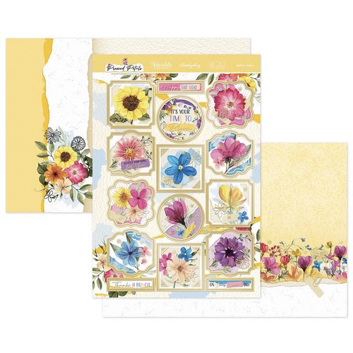 Hunkydory Pressed Petals : Mellow Yellow Luxury Topper Set
