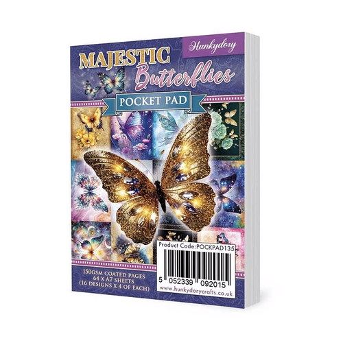 Hunkydory Pocket Pad : Majestic Butterflies
