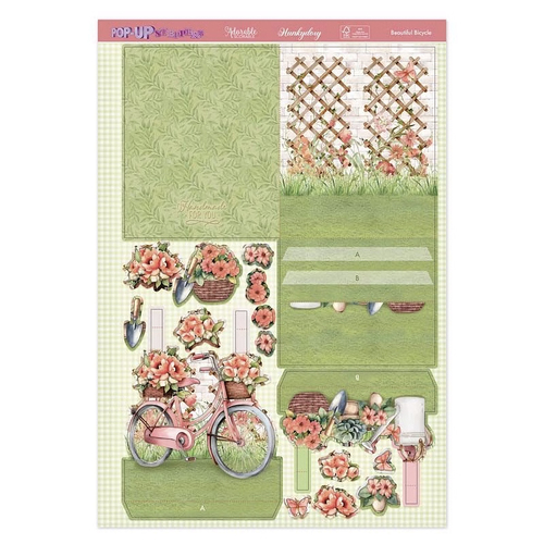 Hunkydory Pop-Up Stepper Card : Beautiful Bicycle