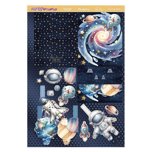 Hunkydory Pop-Up Stepper Card : Out of this World