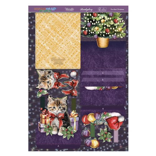 Hunkydory Pop-Up Stepper Card - Purr-fect Christmas