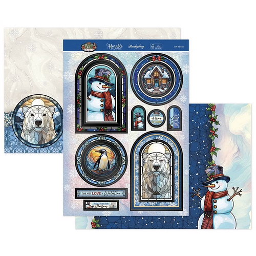 Hunkydory Stained Glass Christmas - Let it Snow Luxury Topper Set