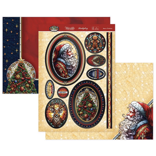 Hunkydory Stained Glass Christmas - Merry Christmas Luxury Topper Set