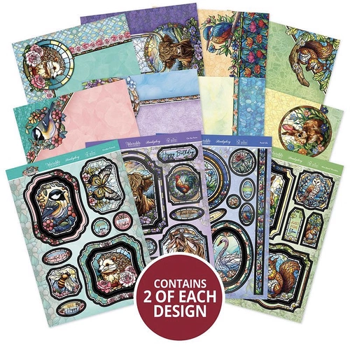 Hunkydory Stained Glass Wonderful Wildlife - Luxury Topper Collection