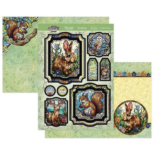 Hunkydory Stained Glass Wonderful Wildlife - Woodland Wonders Luxury Topper Set