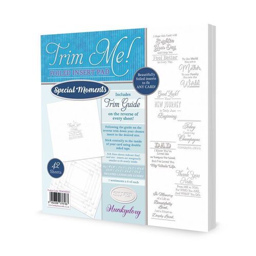 Hunkydory Trim Me! Special Moments Silver Foiled Insert Pad