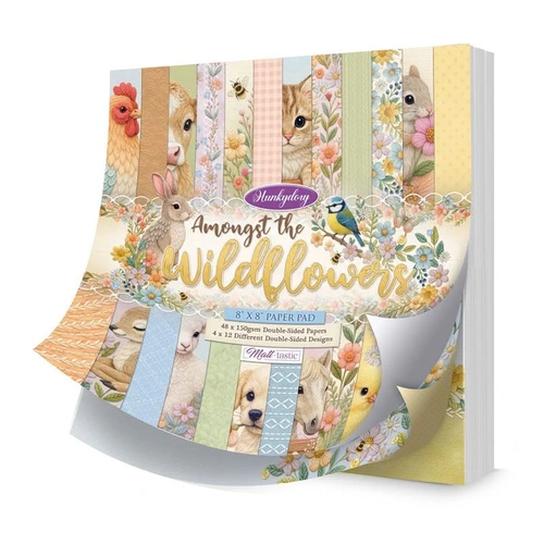 Hunkydory Amongst the Wildflowers 8x8" Paper Pad