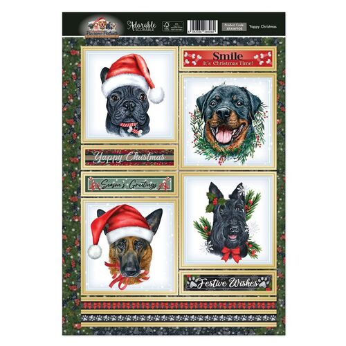 Hunkydory Yappy Christmas Topper Sheet
