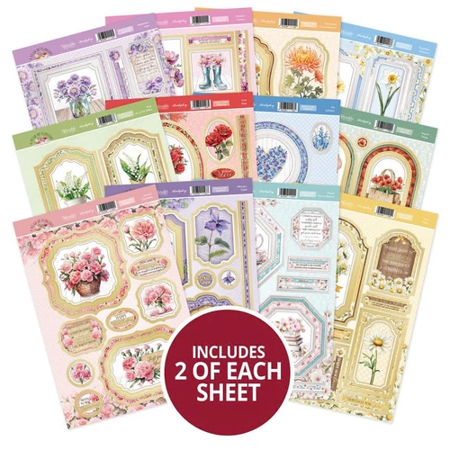Hunkydory A Year of Flowers - Luxury Card Topper Kit