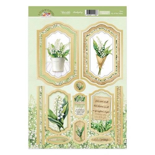 Hunkydory A Year of Flowers - May : Lily of the Valley Luxury Topper Sheet