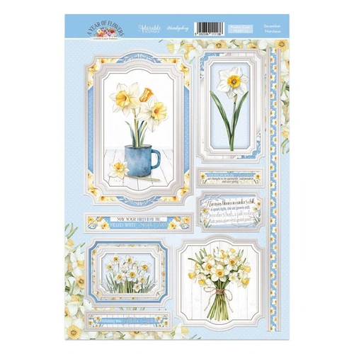 Hunkydory A Year of Flowers - December : Narcissus Luxury Topper Sheet