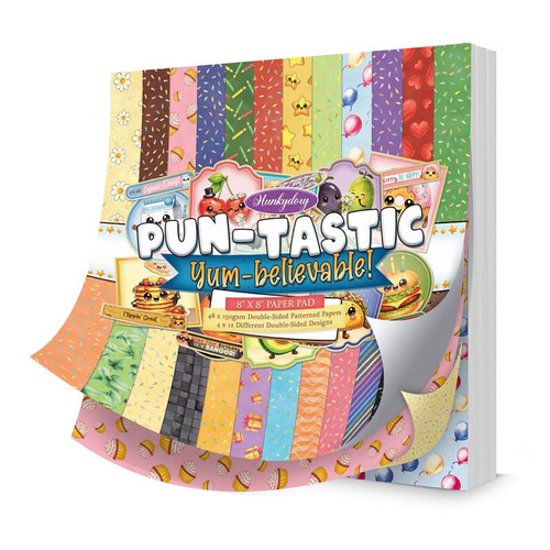 Hunkydory Pun-tastic Yum-believeable - 8x8" Paper Pad