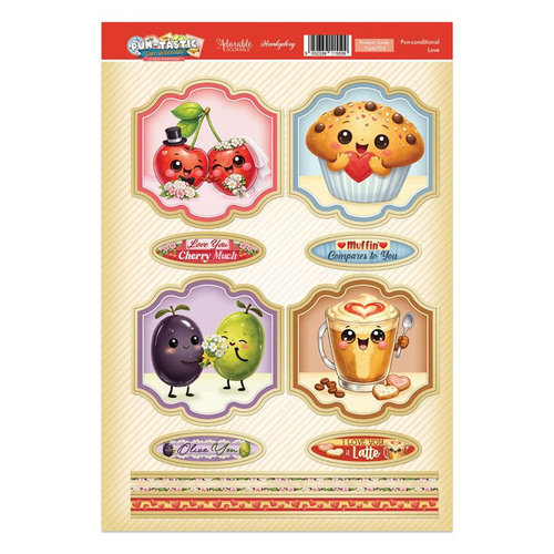 Hunkydory Pun-tastic Yum-believeable - Pun-conditional Love Topper Sheet