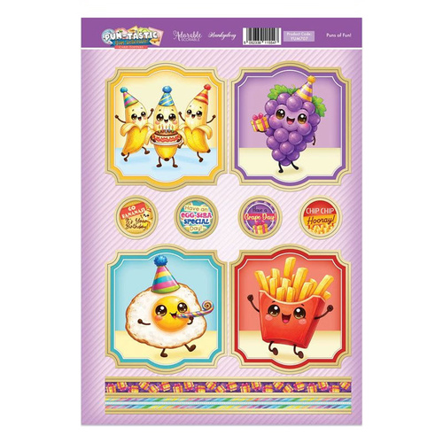 Hunkydory Pun-tastic Yum-believeable - Puns of Fun Topper Sheet