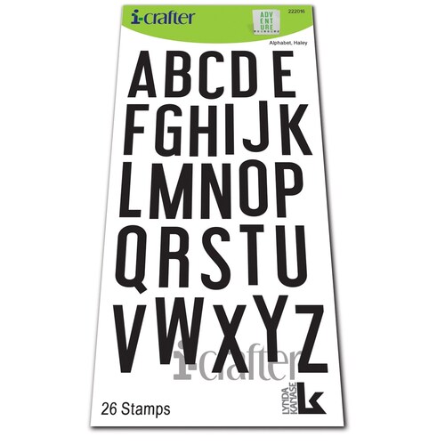 i-crafter Stamp Haley Alphabet