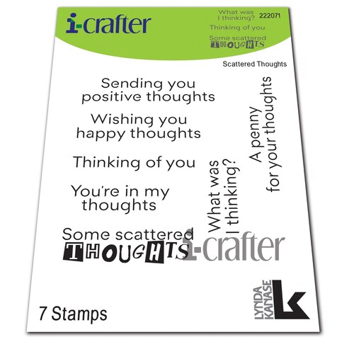 i-crafter Stamp Scattered Thoughts