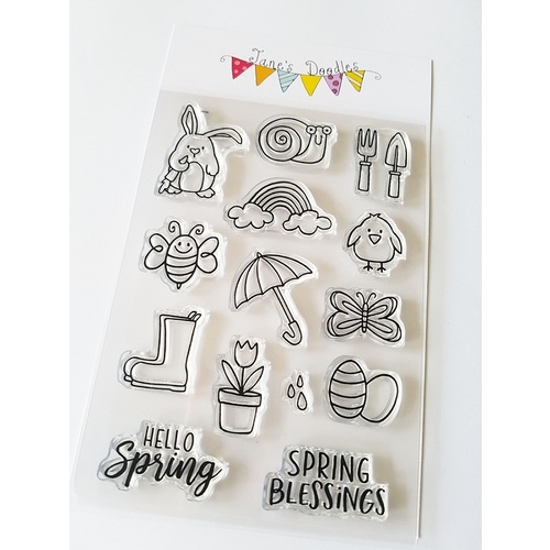Jane's Doodles Stamp Spring Icons