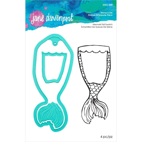 Jane Davenport Artomology Stamp & Die Set Mermaid Swatch