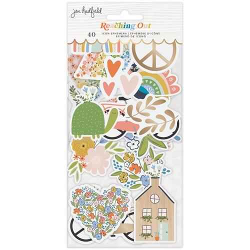 Jen Hadfield Reaching Out Icons Ephemera Cardstock Die-Cuts