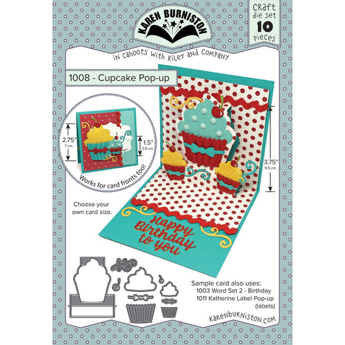 Karen Burniston Cupcake Pop-Up Card Die