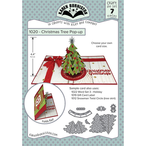 Karen Burniston Christmas Tree Pop-Up Die
