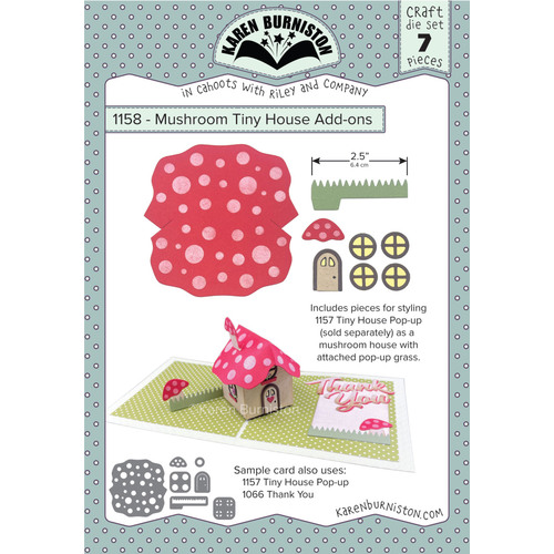 Karen Burniston Mushroom Tiny House Add-On Die