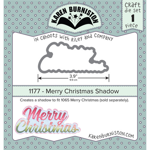 Karen Burniston Merry Christmas Shadow Die