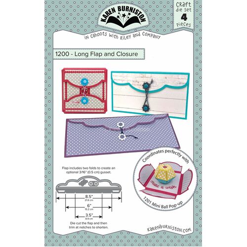 Karen Burniston Long Flap & Closure Die