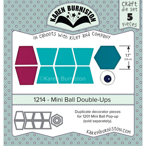 Karen Burniston Mini Ball Double-Ups Die