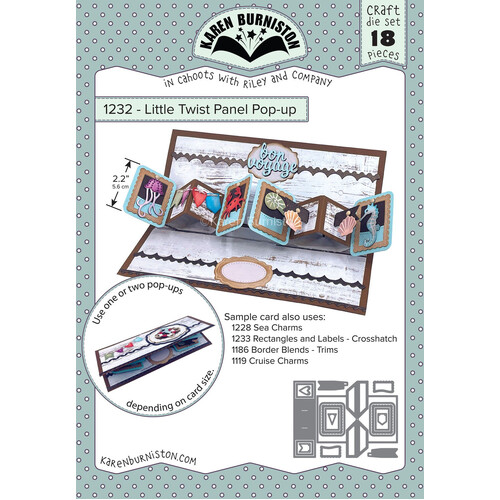 Karen Burniston Little Twist Panel Pop-up Die