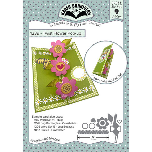 Karen Burniston Twist Flower Pop-up Die