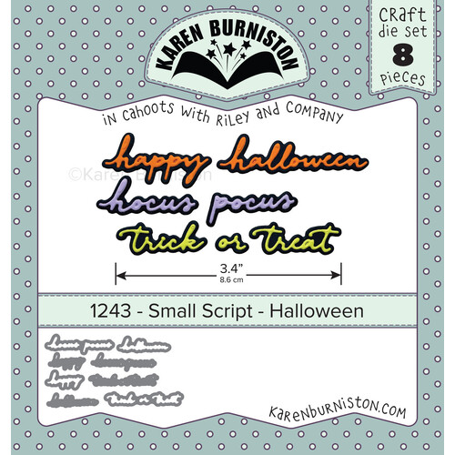 Karen Burniston Small Script : Halloween Die